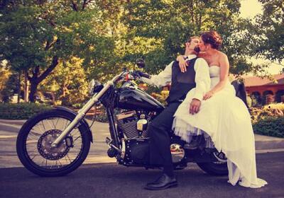 biker couple